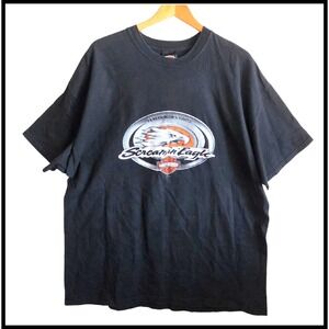 Harley-Davidson Screamin' Eagle Gettysburg‎ Graphic T-Shirt XXL Black Plus Size